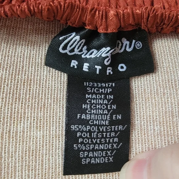 Wrangler Retro Long Sleeve Smocked Dress – Size Small - Picture 7 of 7